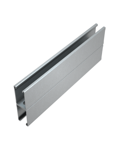 Страт-профиль двойной 41х72 L4000 мм s:1,5 HD85 КМ-профиль (2STP41-72-4000 HD85) в Оренбурге Аксессуары для лотков Pintop.ru