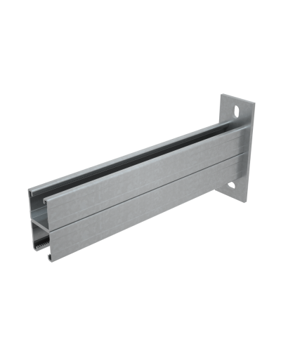 Страт-консоль двойная усиленная 41х41 L600 s:2,5 мм HD КМ-Профиль (2KSSU41-600 HD) в Оренбурге Аксессуары для лотков Pintop.ru