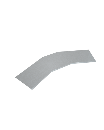 Крышка лестничного горизонтального угла 45 гр. 600 мм INOX304 КМ-Профиль (KLGL45-600 INOX304) в Оренбурге Аксессуары для лотков Pintop.ru