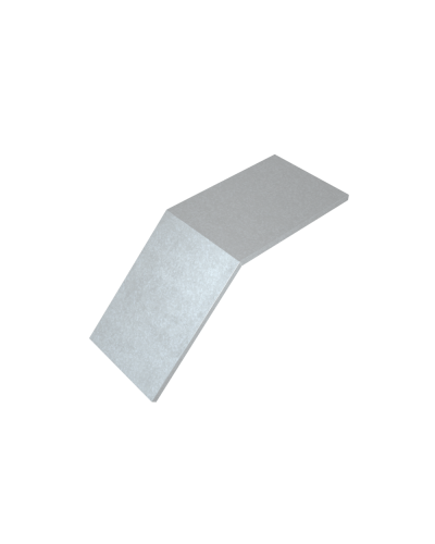 Крышка лестничного вертикального внешнего угла 45 гр. 800 мм HD85 КМ-профиль (KLVL45-800 HD85) в Оренбурге Аксессуары для лотков Pintop.ru