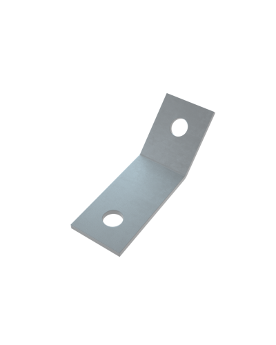 Уголок 45 гр. (2 отверстия) HD КМ-Профиль (USG45-2 HD) в Оренбурге Аксессуары для лотков Pintop.ru