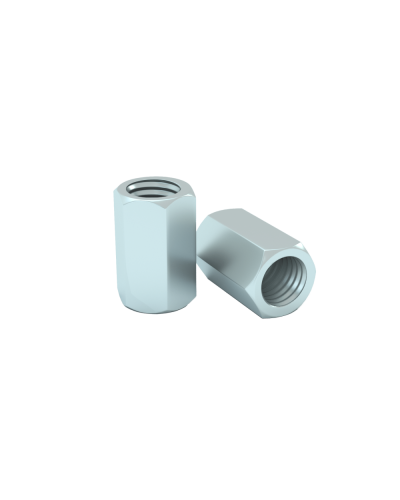 Гайка соединительная М6 DIN 6334 (упак. 100 шт) КМ-Профиль (MS6) в Оренбурге Крепеж Pintop.ru