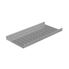 Лоток перфорированный 80х600х1,2 L2000 мм "Стандарт ПЛЮС" INOX304 КМ-Профиль (LPEplus80-600-1.2-2000 INOX304)