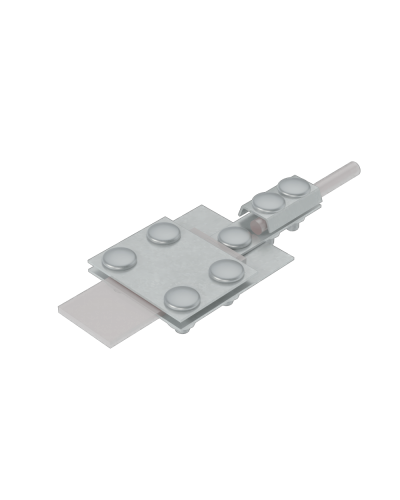 Универсальный контрольный соединитель полоса до 30 мм пруток Ø 5-8 мм КМ-Профиль (UKS-B30-D5-8) в Оренбурге Аксессуары для лотков Pintop.ru