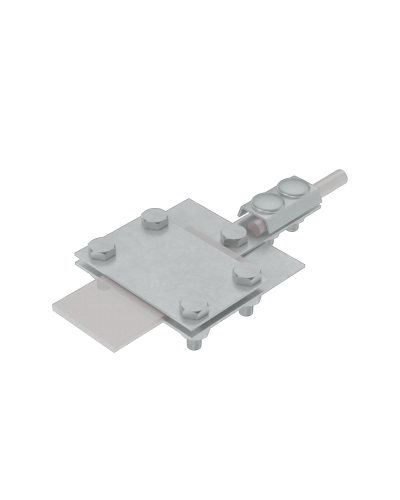 Универсальный контрольный соединитель полоса до 40 мм пруток Ø 5-8 мм CU КМ-Профиль (UKS-B40-D5-8 CU) в Оренбурге Аксессуары для лотков Pintop.ru