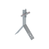 Коньковый держатель болтовой для прутка Ø 5-10 мм H80 мм КМ-Профиль (KDB-H80-D5-10)