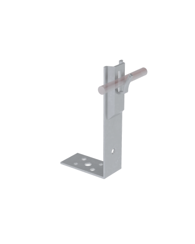 Угловой держатель зажимной для прутка Ø 5-8 мм H60 мм HD КМ-Профиль (UDZ-H60-D5-8 HD) в Оренбурге Монтажные материалы Pintop.ru