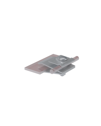 Фальцевый держатель H60 мм для прутка Ø 5-10 мм CU КМ-Профиль (FD-H60-D5-10 CU) в Оренбурге Монтажные материалы Pintop.ru