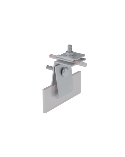 Фальцевый держатель H70 мм для прутка Ø 5-10 мм КМ-Профиль (FD-H70-D5-10) в Оренбурге Монтажные материалы Pintop.ru