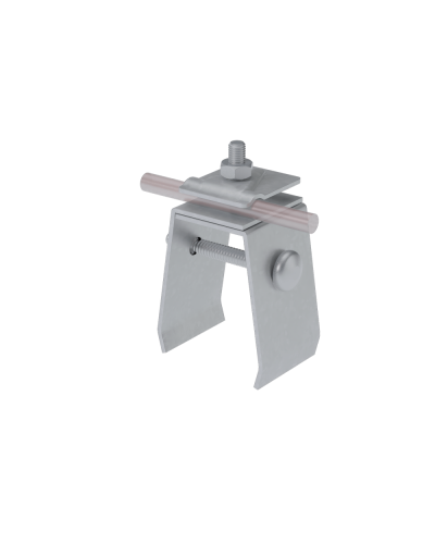 Универсальный фальцевый держатель H70 мм для прутка Ø 5-10 мм HD КМ-профиль (UFD-H70-D5-10 HD) в Оренбурге Монтажные материалы Pintop.ru