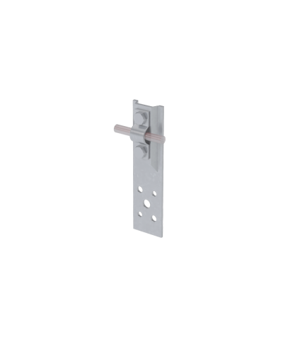 Прямой держатель болтовой для прутка Ø 5-10 мм H80 мм HD КМ-Профиль (DBP-H80-D5-10 HD) в Оренбурге Монтажные материалы Pintop.ru