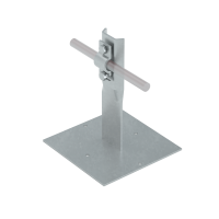 Приклееваемый держатель болтовой для прутка Ø 5-10 мм H90 мм CU КМ-Профиль (PDB-H90-D5-10 CU)