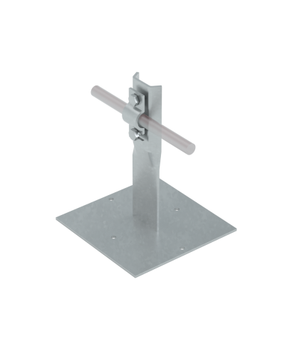 Приклееваемый держатель болтовой для прутка Ø 5-10 мм H150 мм CU КМ-Профиль (PDB-H150-D5-10 CU) в Оренбурге Монтажные материалы Pintop.ru