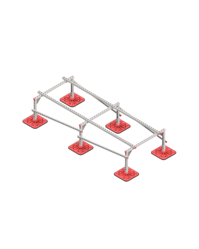 Опорная конструкция для установки оборудования TECHNORAPTOR FOOT 1000х2500 HD КМ-профиль (KM-TR-F-SSEI-1000-2500 HD) в Оренбурге Системы видеонаблюдения Pintop.ru