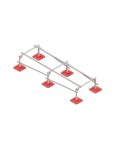 Опорная конструкция для установки оборудования TECHNORAPTOR FOOT 1000х3000 HD КМ-профиль (KM-TR-F-SSEI-1000-3000 HD) в Оренбурге Системы видеонаблюдения Pintop.ru