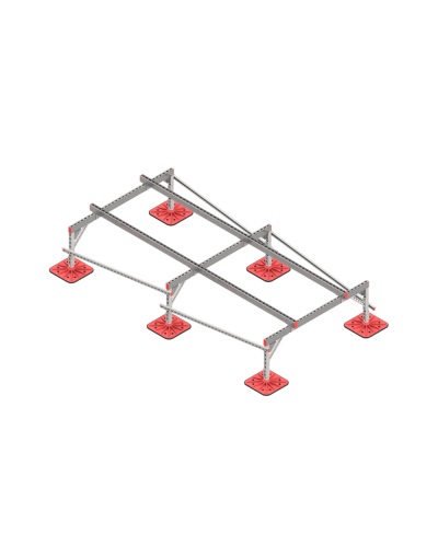 Опорная конструкция для установки оборудования TECHNORAPTOR FOOT 1500х3000 тип 1 КМ-профиль (KM-TR-F-SSEI-1500-3000-1) в Оренбурге Системы видеонаблюдения Pintop.ru