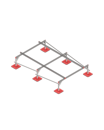 Опорная конструкция для установки оборудования TECHNORAPTOR FOOT 2000х3000 тип 1 КМ-профиль (KM-TR-F-SSEI-2000-3000-1) в Оренбурге Системы видеонаблюдения Pintop.ru