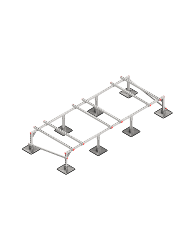 Опорная конструкция для установки оборудования TECHNORAPTOR STEELFOOT 3000х1200 тип 1 КМ-профиль (KM-TR-STF-SSEI-3000-1200-1) в Оренбурге Системы видеонаблюдения Pintop.ru