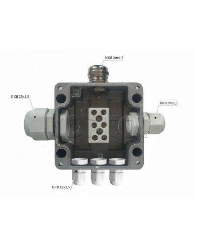 Металлическая коробка соединительная Магнито-контакт МКС 2ВК «МОРОЗ» с датчиком вскрытия корпуса (тампером), IP66/IP68 в Оренбурге Распределительные коробки Pintop.ru