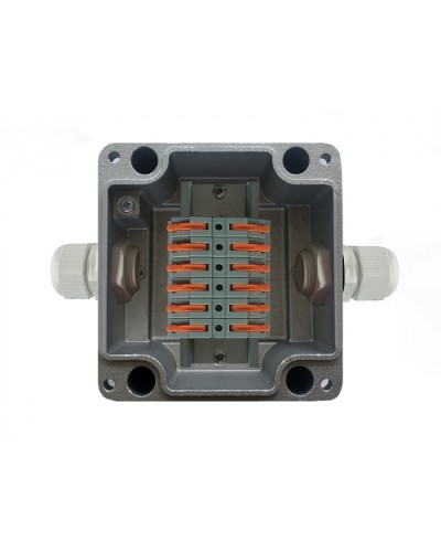 Металлическая коробка соединительная МКС 2ВК Wago «МОРОЗ»с датчиком вскрытия корпуса (тампером), IP66/IP68 Магнито-Контакт в Оренбурге Распределительные коробки Pintop.ru