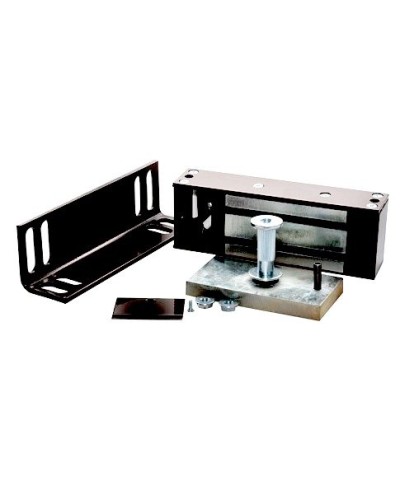 Замок электромагнитный Олевс М2-400 с уголком черный в Оренбурге Электромагнитные замки Pintop.ru