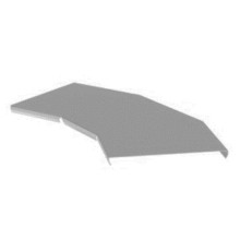 Крышка угла горизонтального 45° 300х15 (0,7) для лестничного лотка ПожТехКабель (650-402)