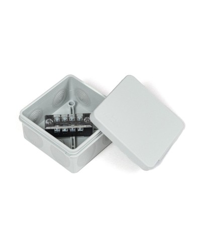 Коробка распред. двухкомп. (HF) 80х80х40 серая Промрукав (PR80.0168) в Оренбурге Распределительные коробки Pintop.ru