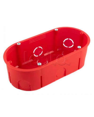 Коробка установочная двухместная безгалогенная (HF) 140х68х46 (94шт/кор) Промрукав (80-0540С) в Оренбурге Распределительные коробки Pintop.ru