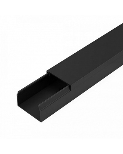 Кабель-канал черный 2-й замок в п/э 25х16 мм (50 м/уп) Промрукав (PR03.0212) в Оренбурге Огнестойкие кабельные линии Pintop.ru