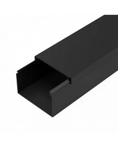 Кабель-канал черный 2-й замок в п/э 60х40 мм (18 м/уп) Промрукав (PR03.0217) в Оренбурге Огнестойкие кабельные линии Pintop.ru