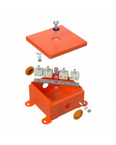 Коробка металлическая огнестойкая 70-0360-FR2.5-4 Е15-Е120 110х110х65 Промрукав (70-0360-FR2.5-4) в Оренбурге Огнестойкие кабельные линии Pintop.ru