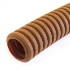 Труба гофрированная ПВХ легкая 350 Н бук с/з д32 (25 м/уп) Промрукав (PR01.0100)