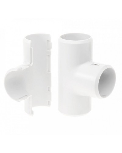 Тройник разборный белый д25 (30шт/300шт уп/кор) Промрукав (PR.07325б) в Оренбурге Повороты, муфты, тройники Pintop.ru