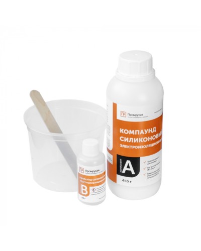 Компаунд силиконовый электроизоляционный в бутылях (500г/уп) Промрукав (PR08.22657) в Оренбурге Аксессуары для лотков Pintop.ru