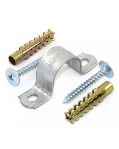 Комплекты для крепления ОКЛ с использованием самореза, дюбеля и скобы СМД 21-22 (100 шт) Промрукав (PR08.5004) в Оренбурге Огнестойкие кабельные линии Pintop.ru