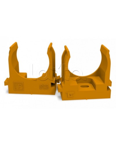 Крепеж-клипса для труб для монтажного пистолета оранжевая д25 (100шт/700шт уп/кор) Промрукав (PR13.0153) в Оренбурге Держатели, клипсы, скобы Pintop.ru