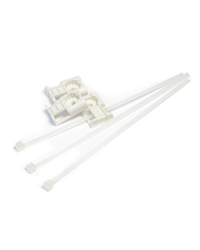 Комплекты крепления площадка для прямого монтажа белая со стяжкой 3,6х150 мм (100 шт) Промрукав (PR13.02514) в Оренбурге Аксессуары для кабель-канала Pintop.ru