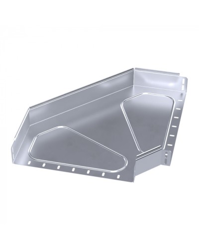 Угол горизонтальный 90 градусов Стандарт INOX (AISI 316) 400х80 Промрукав (PR16.3537) в Оренбурге Аксессуары для лотков Pintop.ru