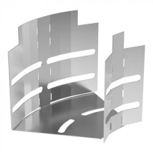 Угол горизонтальный изменяемый 0-45 градусов Стандарт INOX (AISI 304) 100х100 Промрукав (PR16.3586)