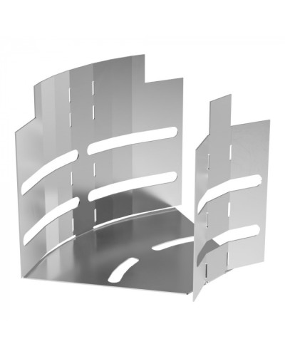 Угол горизонтальный изменяемый 0-45 градусов Стандарт INOX (AISI 304) 100х100 Промрукав (PR16.3586) в Оренбурге Аксессуары для лотков Pintop.ru