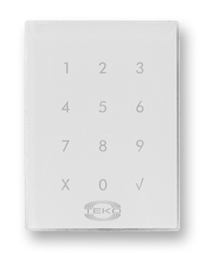 Клавиатура сенсорная Теко Астра-КТМ-С (белая) в Оренбурге Радиоканальные системы безопасности Теко Pintop.ru