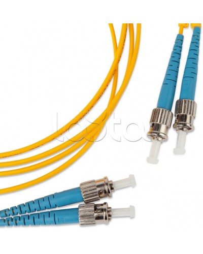 Патч-корд оптический SM 9/125 (OS2) ST-ST duplex (2м) Hyperline FC-D2-9-ST/UR-ST/UR-H-2M-LSZH-YL в Оренбурге Патч-корды оптические Pintop.ru