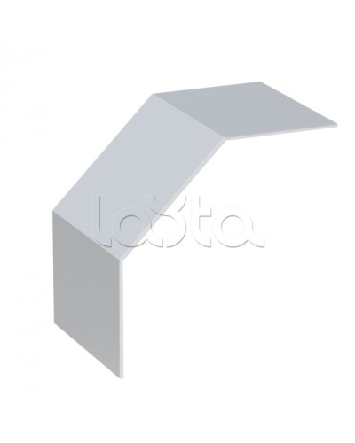 Крышка на угол 90 градусов вертикальный внешний лестничный усиленная 100x600 мм (2 мм) EKF (kvoltp90100600-2) в Оренбурге Аксессуары для лотков Pintop.ru