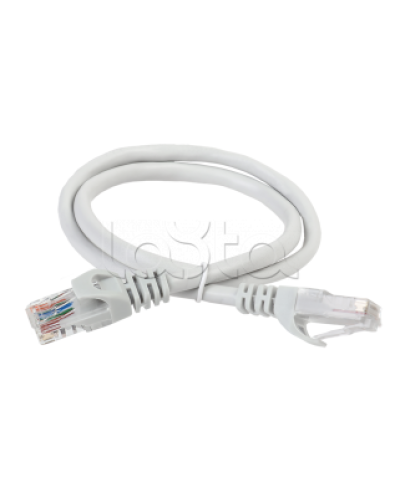 ITK Коммутационный шнур (патч-корд) кат.6 UTP 3м серый (PC01-C6U-3M) в Оренбурге Патчкорды (медные) Pintop.ru