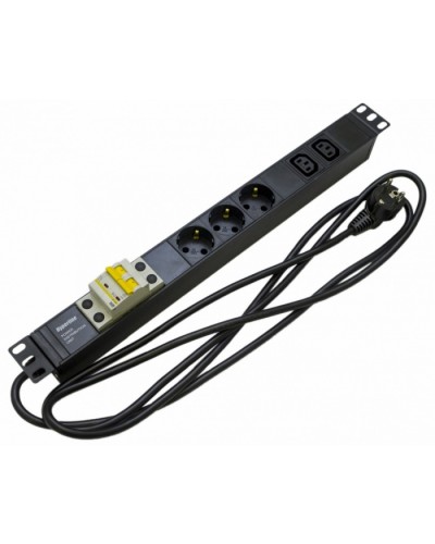 Блок розеток Hyperline SHE19-3SH-2IEC-B-2.5EU в Оренбурге Блоки розеток Pintop.ru