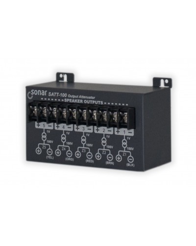 Блок аттенюаторов для настольныx усилителей Sonar SATT-100 в Оренбурге Система оповещения и трансляции Sonar Pintop.ru
