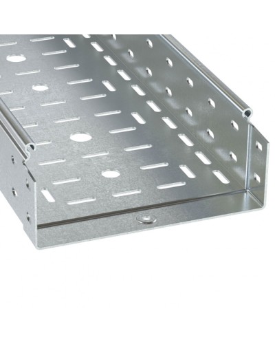 Лоток перфорированный 100х80 L3000 толщ.1,0 мм, горячеоцинкованный DKC (3530210HDZ) в Оренбурге Кабельные лотки Pintop.ru