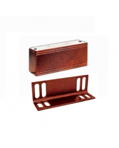 Замок электромагнитный Олевс М1-200 с уголком медный антик в Оренбурге Электромагнитные замки Pintop.ru