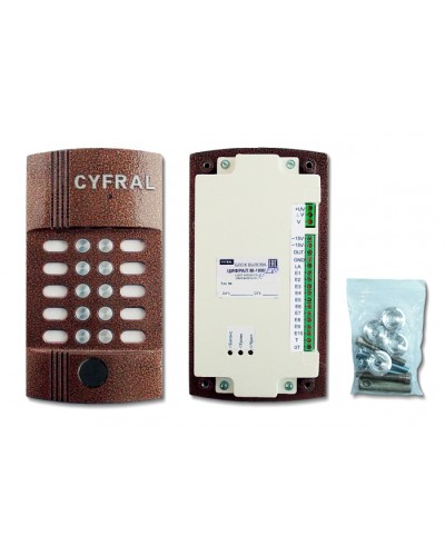 Блок вызова видеодомофона на 10 абонентов Цифрал M-10M/PVC в Оренбурге Блоки вызова многоабонентные Pintop.ru