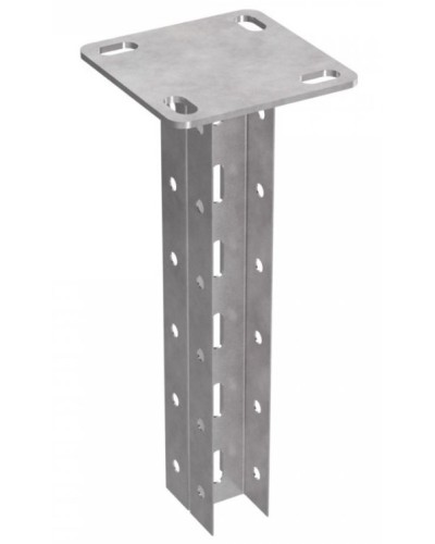 Стойка потолочная для средних нагрузок 35х30х400 пятка 120х120 Промрукав (PR08.2760) в Оренбурге Аксессуары для лотков Pintop.ru